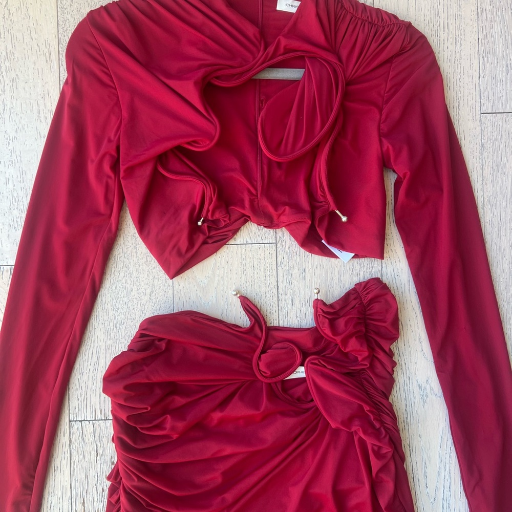 Christopher Esber “Venus” Skirt and Top Set size 6 US - Picture 10 of 11